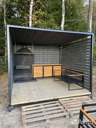 Мангальная зона лофт