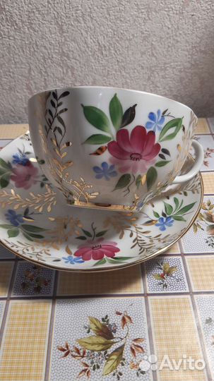 Чайная пара Императорский фарфоровый завод