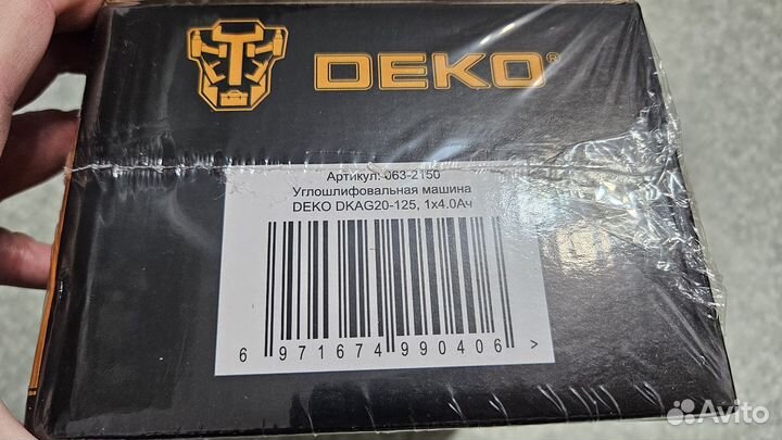 Аккумуляторная ушм deko dkag20-125