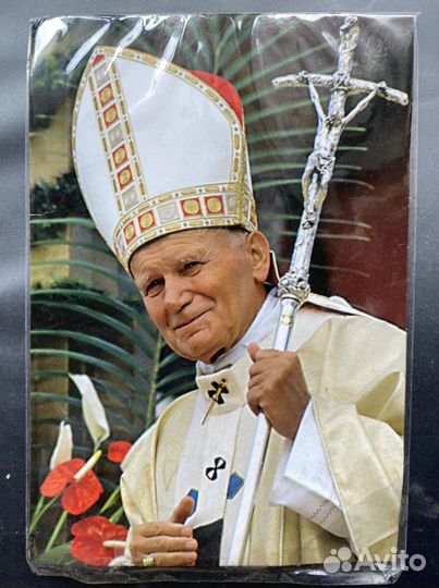 Ватикан: открытка, марки, монета