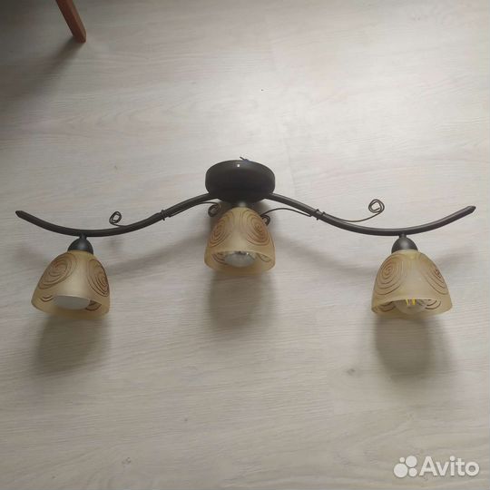 Люстра потолочная бронза бу