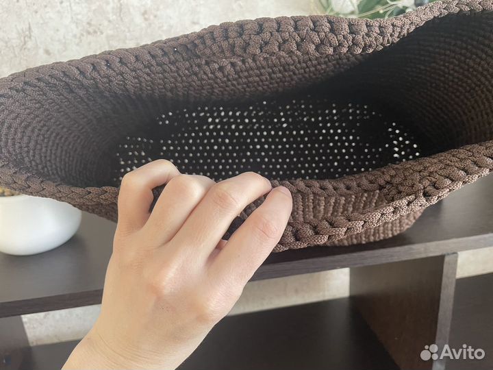 Шоппер вязанный