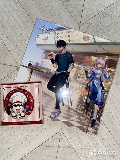 Honkai star rail. Стенд + значок