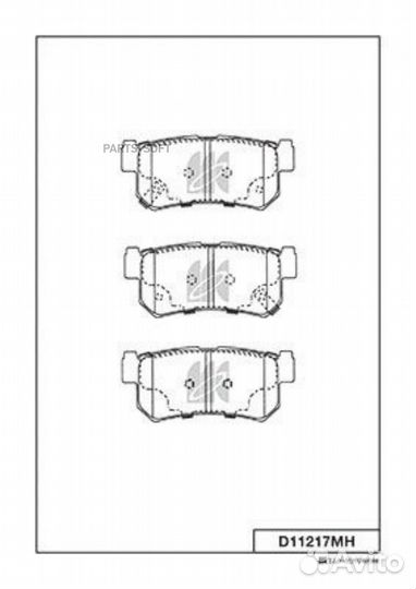Kashiyama D11217MH Колодки тормозные дисковые + пр