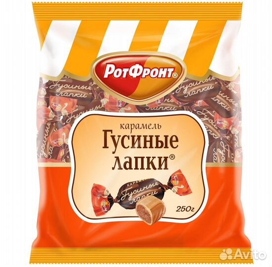 Конфеты Карамель Гусиные лапки 250г Рот Фронт