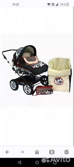 Коляска 3в1 stroller люлька,прогул. блок,мех.мешок