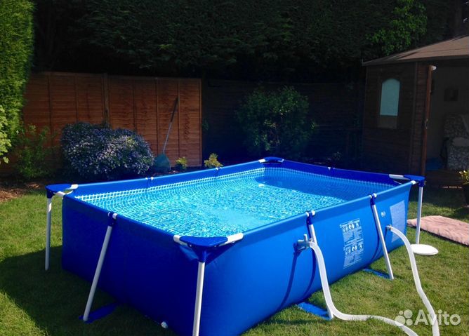 Каркасный бассейн с лестницей 4.3x3.6x2