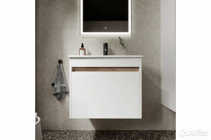 Тумба с раковиной Sancos Smart SM80W