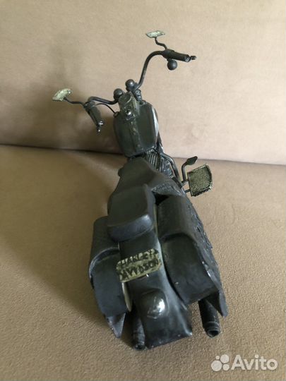 Статуэтка Мотоцикл Harley Ручная работа Металл