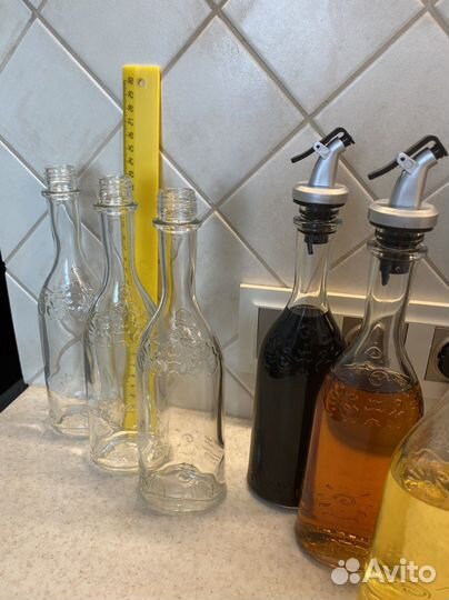 Набор бутылок для масла, уксуса, соуса