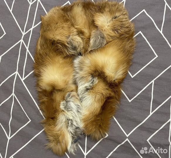 Меховой воротник лиса горжетка для пальто пуховика