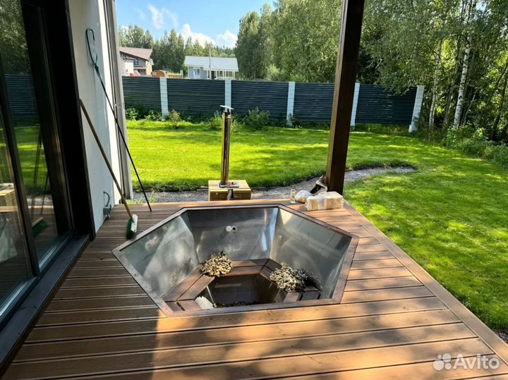 Чан банный 1800мм, нержавейка