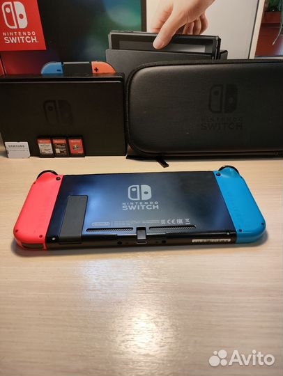 Nintendo Switch Rev 1 32 +256 + 2картриджа