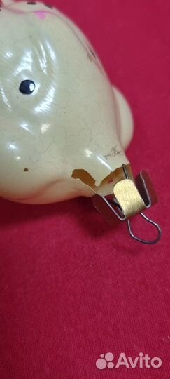 Елочная игрушка СССР. Собака с медалями