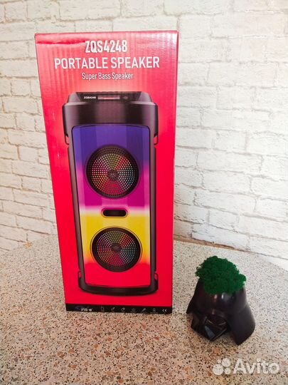 Портативная колонка ZQS4248 bluetooth с микрофоном