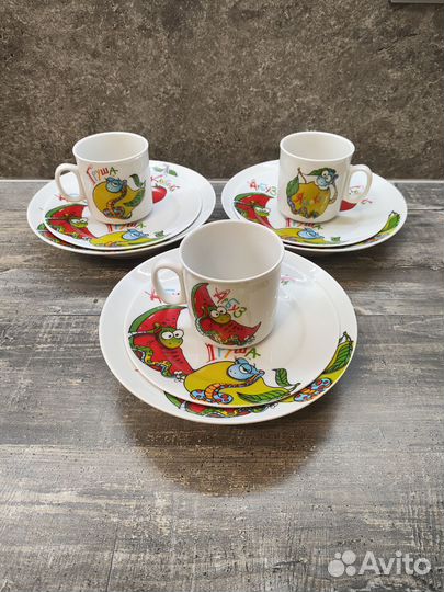 Набор детской посуды (3 предмета)