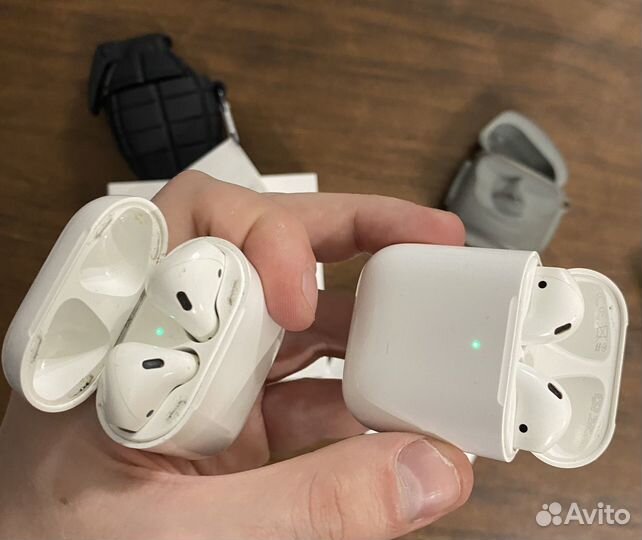 Наушники apple airpods 2, 1 и 2 ревизии. Оригинал