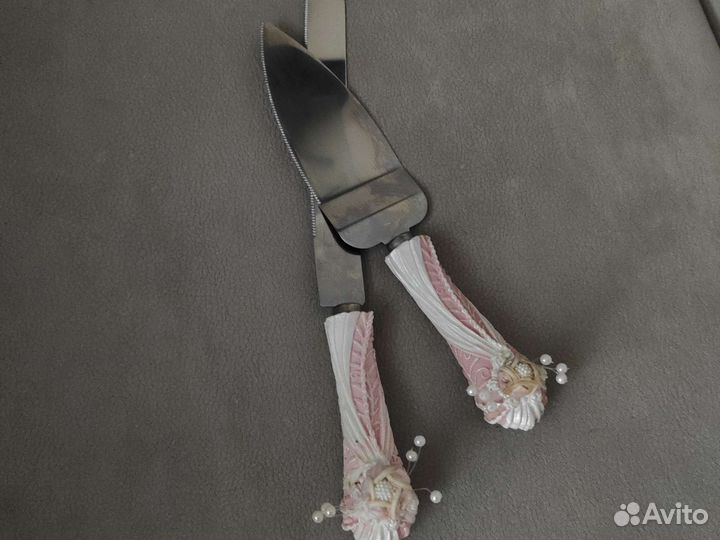 Нож и лопатка для торта