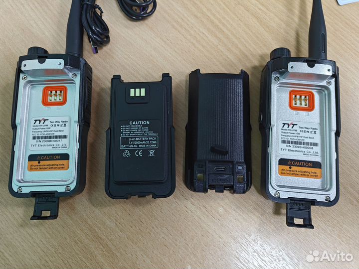 Рации TYT 2 шт с Type-C TH-UV99 новые