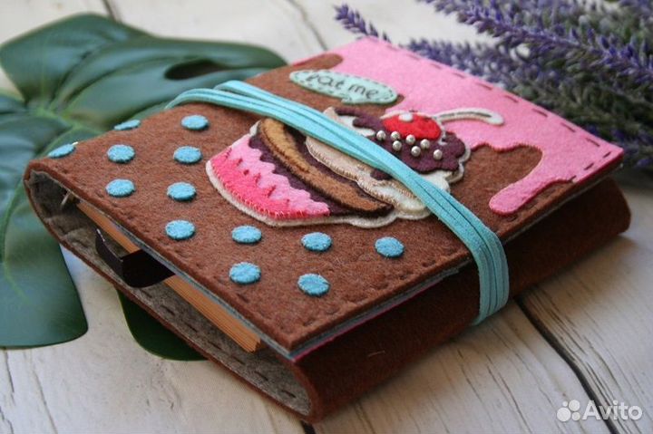 Фетровый блокнот авторской работы