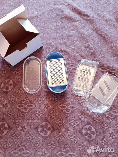 Овощерезка-тёрка, с контейнером, с 3мя терками