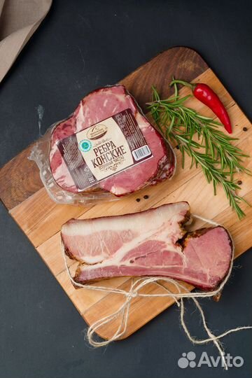 Ребра конские копчено-вареные (Халяль)