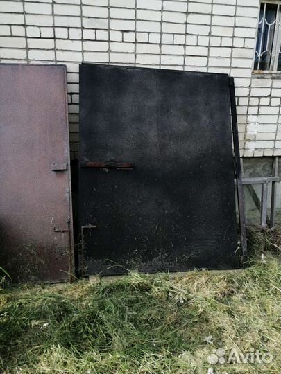 Ворота гаражные металлические бу