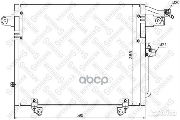 10-45303-SX радиатор кондиционера Audi 100 2.0