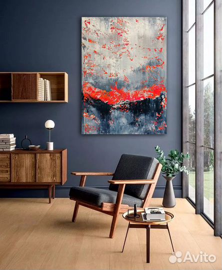 Современная картина маслом на холсте