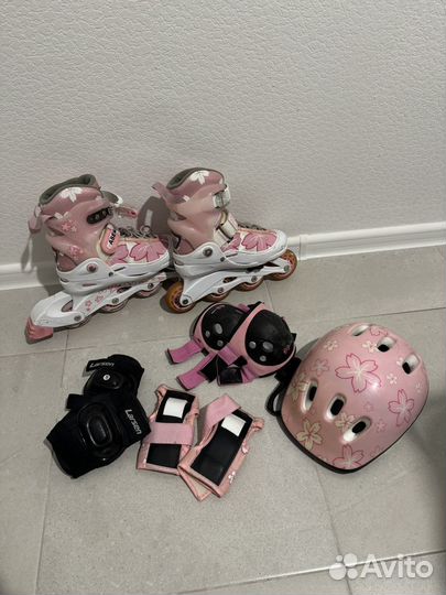 Набор для катания на роликах для девочки
