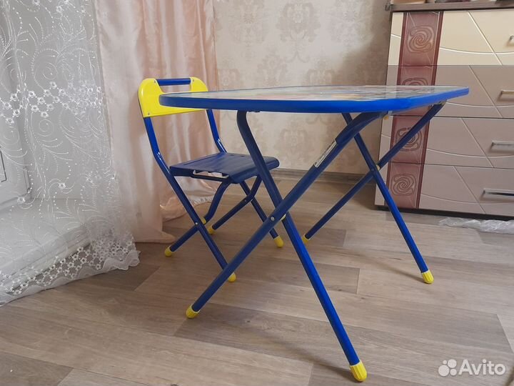 Стол и стул складной для дошкольника