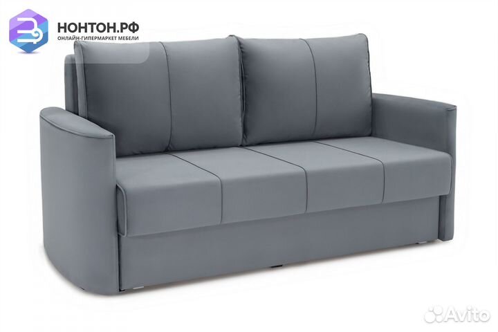 Диван еврокнижка Колибри темно-серый