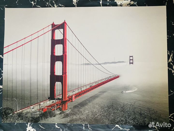 Постер мост Золотые ворота в Подарок