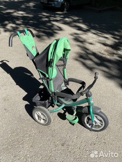 Трехколесный велосипед коляска с ручкой