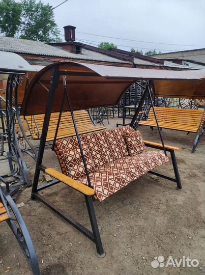 Качель садовая лофт+матрас в подарок
