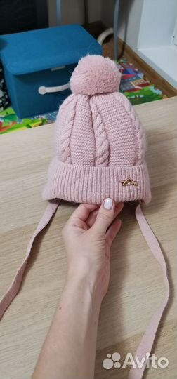 Зимняя шапка для девочки 42 44 46