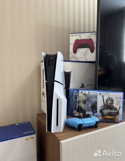 Sony PS 5 slim 1 TB disk + 900 игр + PS Deluxe