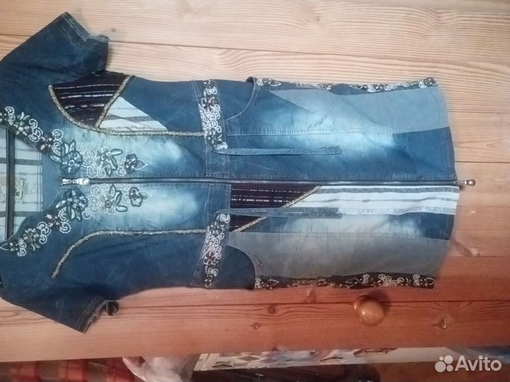 Платье джинсовое нарядное 50 52