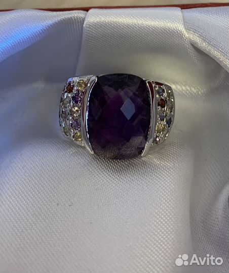 Серебряное кольцо с аметистом