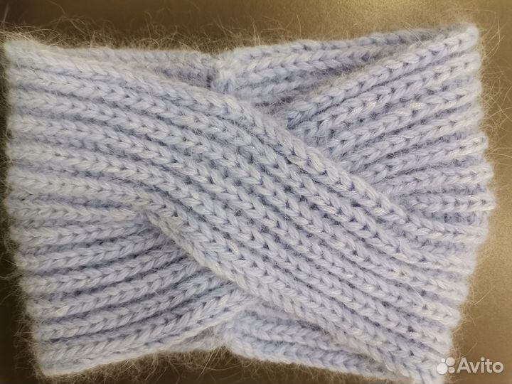 Повязка на голову из пуха норки