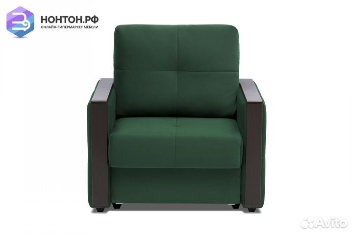 Кресло еврокнижка Инсайд изумрудное