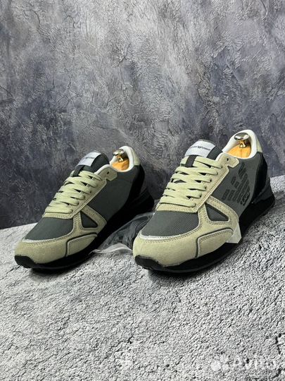 Мужские Кроссовки Emporio Armani EA7 Натуральная