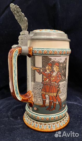 Пивная кружка.Германия.Mettlach.Свадьба