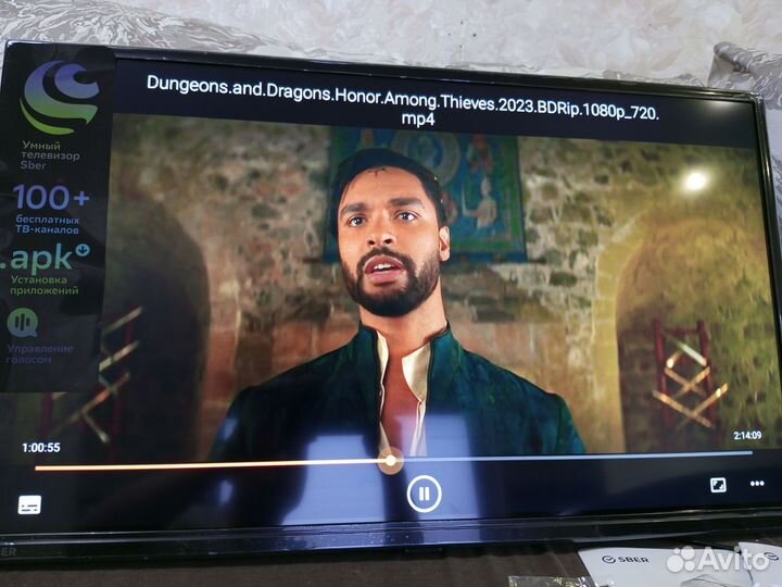 Новый безрамочный Телевизор SMART tv 32 сбер