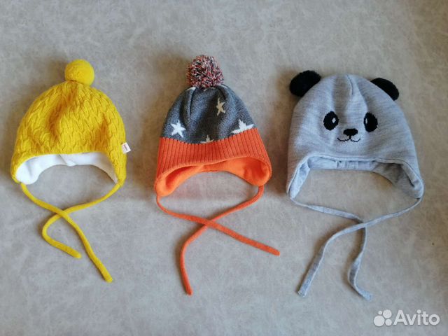 Шапка reima 36 38 на шерсти для новорожденного