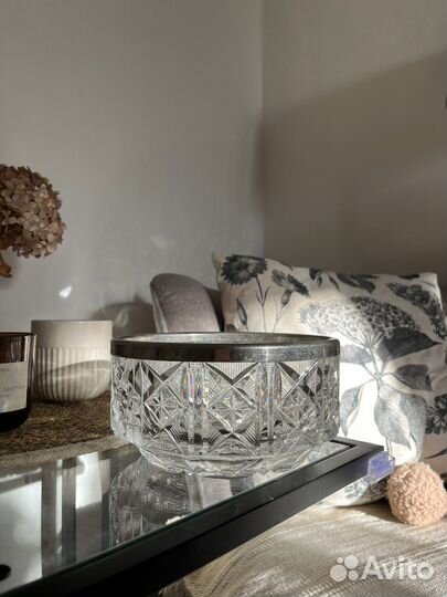 Салатник хрустальный