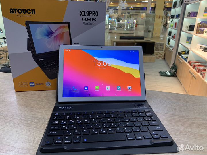 Планшет Atouch X19 Pro с клавиатурой 8 /256 gb