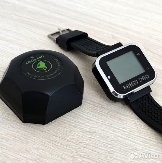 Кнопка вызова официанта персонала и часы Практик