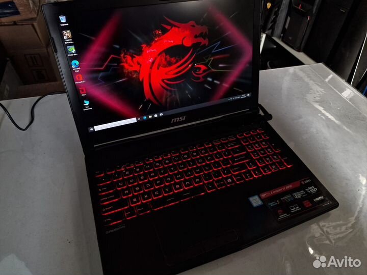 Msi leopard i7/16gb/gtx1060 6gb/ssd/hdd