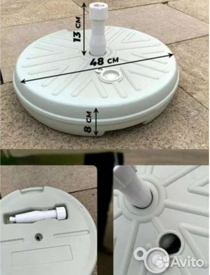 Наливное основание для флагштоков виндер